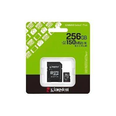 Imagem de Cartão de Memória Micro SD Kingston Canvas Select Plus 256GB 100Mbs - 