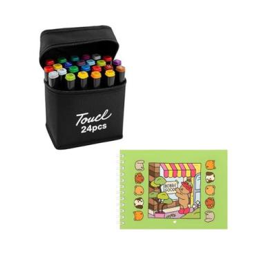 Imagem de Kit Livro Bobbie Goods 50 Paginas + 24 Canetinhas Coloridas