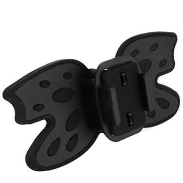 Imagem de Suporte para o queixo do capacete, suporte para capacete de câmera de ação anti-choque para acessórios de motocicleta para amantes de motocicleta(Preto)