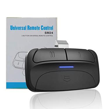 Imagem de Controle remoto universal para abertura de porta de garagem com 2 botões, funciona com Chamberlain, LiftMaster, Craftsman, Genie, DIP Switch e mais, substituição para Clicker KLIK1U 375UT 373LM 973LM 893LM 893MAX