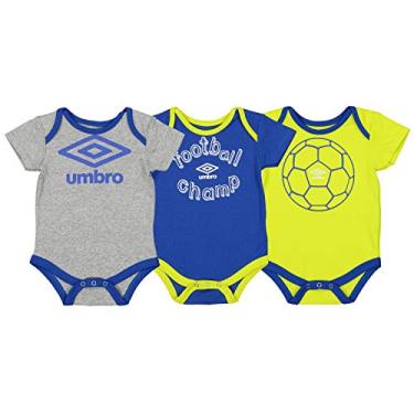 Imagem de Umbro Body Fanatic para meninos (pacote com 3), TW Royal/Sulphur, primavera, 0 a 3 meses