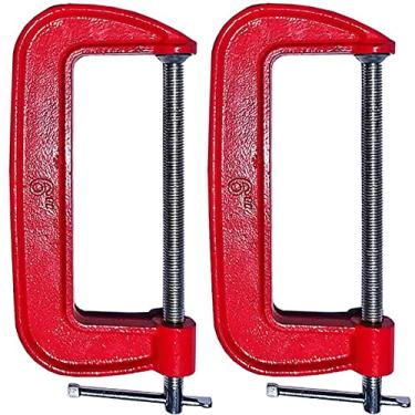 Imagem de Kit 2 Grampo Sargento 6 Pol. Tipo C em Ferro Charbs