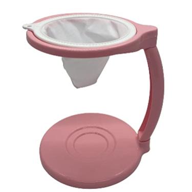 Imagem de Conjunto Para Café Prático Com Suporte e Filtro Reutilizável (Rosa)
