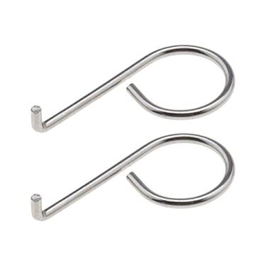 Imagem de 2 peças centro da roda tampa da porca do parafuso remoção da tampa do parafuso gancho da ferramenta de desmontagem aço inoxidável 6X0012243 compatível com VW Audi Skoda