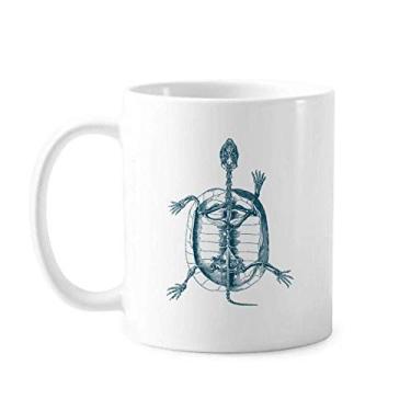 Imagem de Esqueleto Sketch Caneca Animal Tartaruga Cerâmica Copo de Porcelana Café Utensílios de Mesa