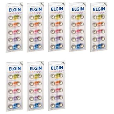 Imagem de Kit Bateria Lr44 Elgin 8 Blister C/10 Un cada Ref. 82194