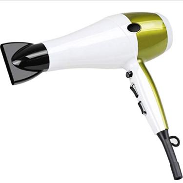 Imagem de ADITAM 2200W Secador de cabelo de salão profissional, Secador de cabelo iônico negativo, Secador de cabelo infravermelho de baixo ruído com motor CA com difusor, concentrador e pente, branco Double