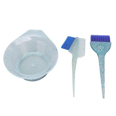 Imagem de Kit De Coloração De Tintura De Cabelo Sluffs, 3 Pçs Escovas De Tingimento De Cabelo Pente De Tingimento De Cabelo Barbeiros Pincel De Coloração Para Uso De Salão De Beleza Em Casa Aplicador(azul)