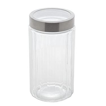 Imagem de LYOR - Pote de Vidro com Tampa de Aço Inox e Acrílico Sydney 1,6L