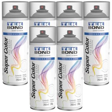 Imagem de Kit 6 Unidades Tinta Spray Verniz Para Uso Geral Tekbond