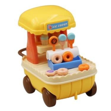 Caminhão de sorvete modle brinquedo aprendizagem servin up diversão comida  carro para crianças atividade educação precoce