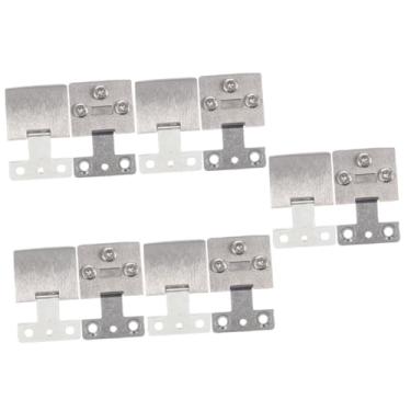 Imagem de HEMOTON 10 Pcs Clipe De Vidro Dobradiças Para Portas De Armário De Vidro Dobradiças De Armário De Cozinha Dobradiças Da Porta Do Galpão Porta De Vidro Liga De Zinco Porta Estante