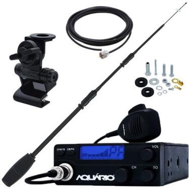 Imagem de Rádio Px 40 Canais Antena Black Argentina Cabo 5,5m Suporte Porta Mala