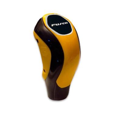 Imagem de Bola de câmbio kadman resinado fusca amarela-preta - Shekparts