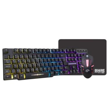 Imagem de Kit Teclado Gamer K-Mex KM52 + Mouse MOA8 + Pad FX-X2218 - KMEX