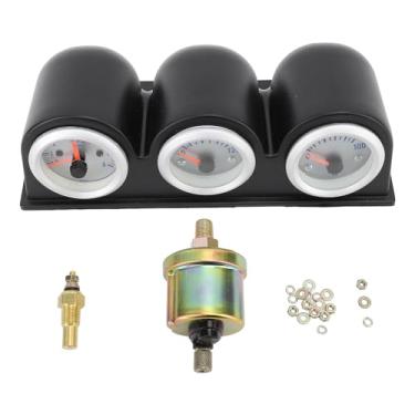 Imagem de 3 Em 1 Medidor de Carro Medidor Temperatura água Tacômetro Painel Instrumento Pressão óleo para 4 6 8 Cilindros Veículo a Gasolina 12v