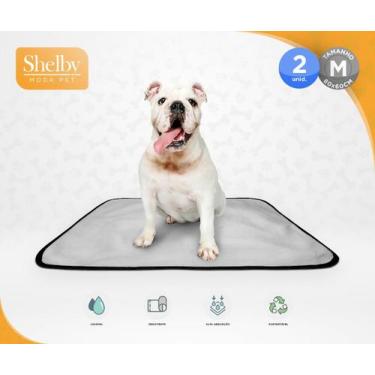Imagem de Kit 2 Tapete Higiênico Lavável Cães Cachorro dog 60x80 cm - SHELBY MOD