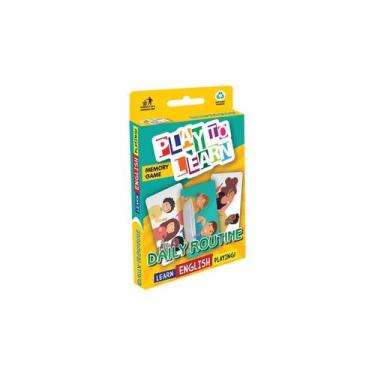 Imagem de Jogo Educativo Jogo Da Memória Daily Routine Inglês - Play to Learn