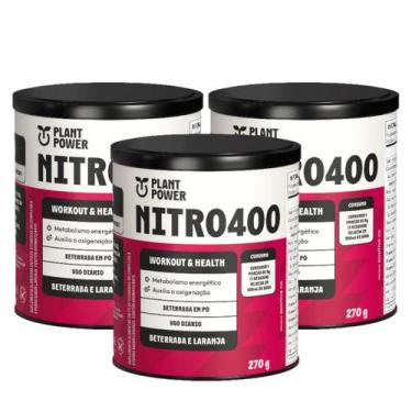 Imagem de 3x Nitro400 Plant Power Beterraba E Laranja 270g, Beterraba e Laranja