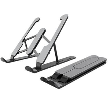 Imagem de Suporte Notebook Ajustável Ergonômico Dobrável PLÁSTICO - THOR