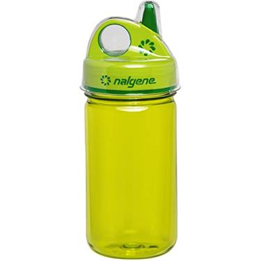 Imagem de Nalgene Garrafas de água Kids Sustain Grip-N-Gulp feitas com material derivado de 50% de resíduos de plástico (usando equilíbrio de massa certificado ISCC), copo à prova de vazamento, durável, livre