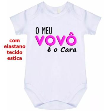 Imagem de body bebê meu vovô é o cara cód 1061 - nick aloha, Branco, GG