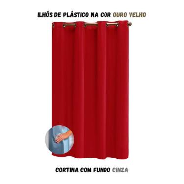 Imagem de Cortina Blackout para Sala ou Quarto PVC (plástico) UMA FOLHA Rústica 