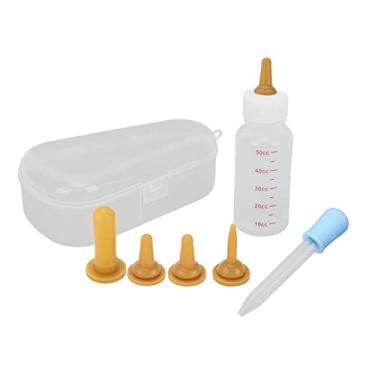 Imagem de Garrafa portátil para bebês pequenos, ponta de alimentação tipo bico, com bocal macio de silicone, design fácil de transportar, para cachorrinhos, esquilos, gatinhos, hamsters, (plplaaoovtXYPM-13)