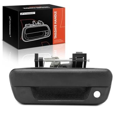 Imagem de A-Premium Maçaneta traseira com moldura compatível com Chevrolet Colorado 2004-2012 e GMC Canyon 2004-2012 e Isuzu i-280 i-350 2006, i-290 i-370 2007-2008, preto texturizado