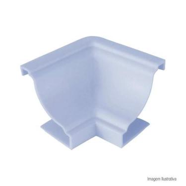 Imagem de Canto Interno Forro Pvc Moldura Branco Neve ou Gelo - 100 Unidades - L