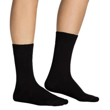 Imagem de Meia Social Cano Longo Lupo Sportwear 01800-001 Algodão, Grafite, U (3