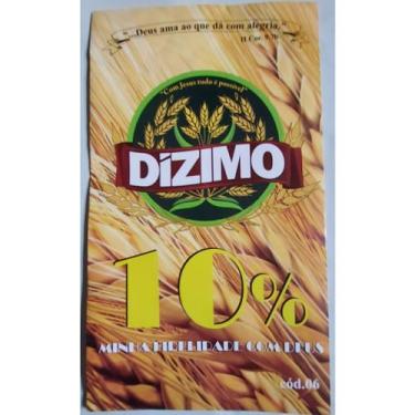 Imagem de Envelope De Dizimo 10% Minha Fidelidade Com Deus 100 Un - imperio dos 