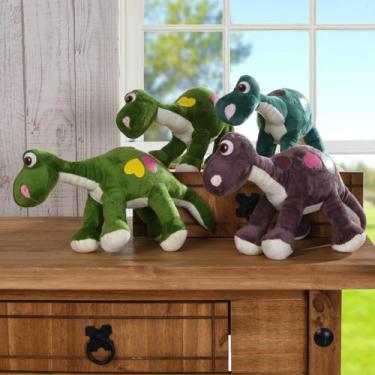 Imagem de Kit 4 Bichinhos De Pelúcia 18cm   DINO - Meu Pet, 18cm, Dino