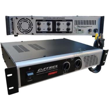 Imagem de Potencia amplificador 600w 4 ohms caixa de som profissional - DATREL