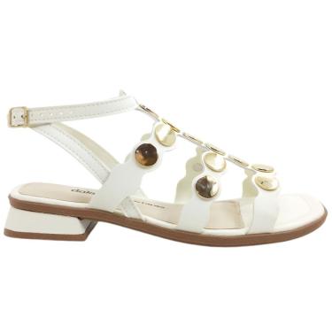 Imagem de Sandália Feminina Casual Dia a Dia Salto Baixo Bico Quadrado Dakota Y8551