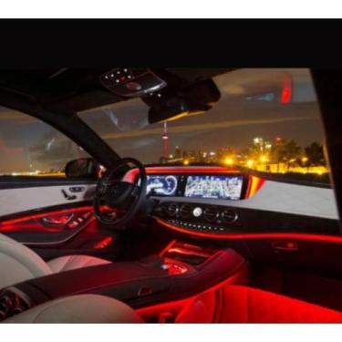 Imagem de Fita LED Automotiva Luz Neon Interna Vermelho Painel - LIDERAUTO
