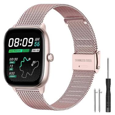 Imagem de Harikiri Pulseira compatível com Amazfit GTS 4 Mini/GTS 4/GTS 3/GTS 2e/GTS 2 Mini/GTS 2/GTS, 5.11"-7.48" (130mm-190mm), Nylon