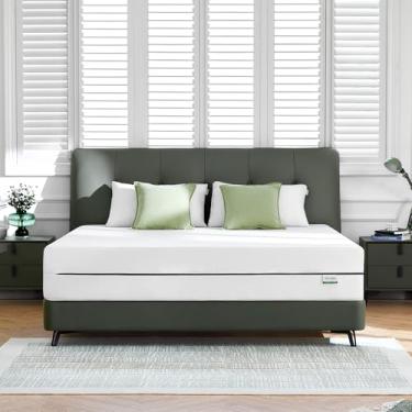 Imagem de Novilla Colchão Queen, colchão de espuma viscoelástica de 30,5 cm para alívio de pressão e sono confortável, sensação de firmeza média com isolamento de movimento, colchão Queen em uma caixa, branco