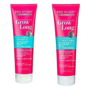 Imagem de Marc Anthony Shampoo e condicionador sem sulfatos para crescimento Strengthening Grow, pacote com 250 ml