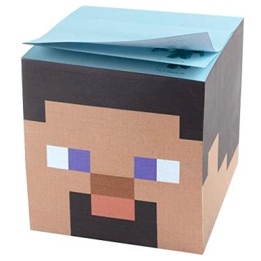 Imagem de Minecraft Steve Sticky Notes Cube, 800 Sheets - 3x3 Self-Stick Post Paper Pad Notepad Block - Back to School Gamer Gift for Kids, Boys & Girls - Its Officially Licensed Video Game Merchandise
