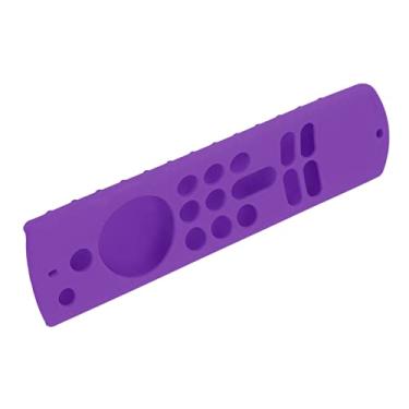 Imagem de Capa Protetora de Silicone Akozon para Controle Remoto Fire TV Stick 3ª Geração – Durável, Leve, Antiderrapante, Fácil de Segurar, Capa Remota de TV (Conjunto Roxo)