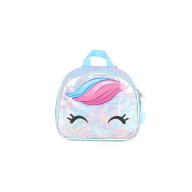 Imagem de Lancheira Térmica Unicórnio Paetê Azul Up4You LA41093UP 2025