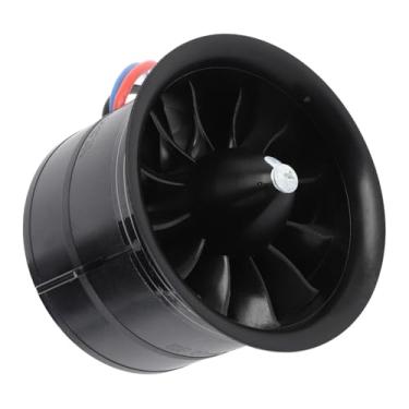 Imagem de Mini Ventilador Duto de EDF, RC Aircraft Jet DUCTED Fan 80mm 12 Blades Fan Elétrico DUCTED 3000W 6S 2000KV 3,43 Kg de Impulso Com Alta Resistência para RC Jet Airplane