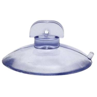 Imagem de Kit 50 Ventosas 45mm Com Trava E Furo Pvc Cristal Ventosa 4,5cm - Cent