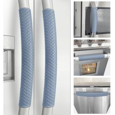 Imagem de Capas de maçaneta de porta de geladeira, 5 peças, capas de maçaneta de eletrodomésticos de desempenho, capas de maçaneta de geladeira antiderrapantes, mantenha sua cozinha limpa, protetores de