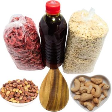 Imagem de Azeite Dendê500ml Kit Acarajé Completo Feijão Fradinho Quebrado1kg Cam
