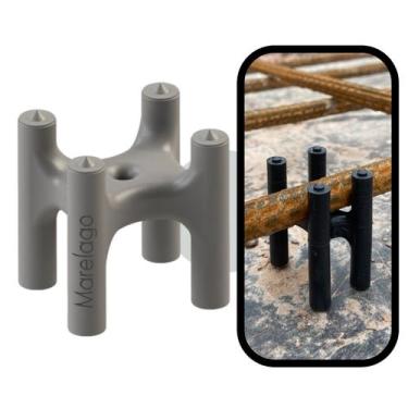 Imagem de Kit 1000 Cadeirinha 20-25mm Cobrimento Concreto Obra - MARELAGO