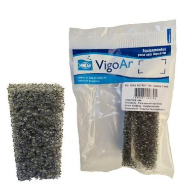 Imagem de Refil Para Filtro Submerso F100 VigoAr Filtragem Aquario