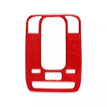 Imagem de Acabamento da lâmpada de leitura aérea de fibra de carbono genuína para Benz W206 C-Class 2022-2024-Vermelho