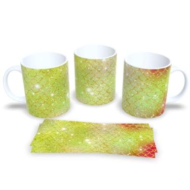 Imagem de Caneca Estampada Escamas de Sereia – Para Sonhadoras e Fãs do Mar (Mod.11)